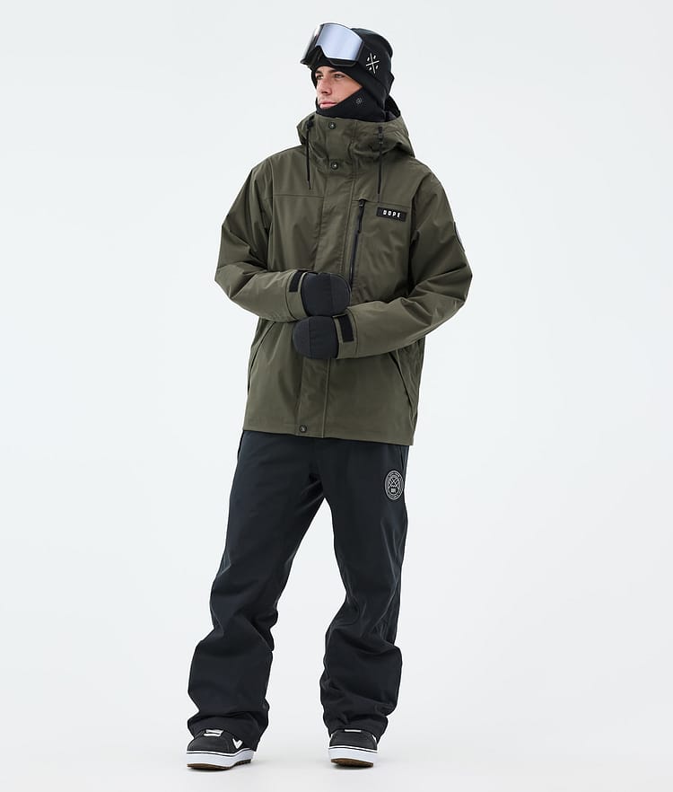 Dope Blizzard Full Zip Lumilautailutakki Miehet Olive Green, Kuva 2 / 9