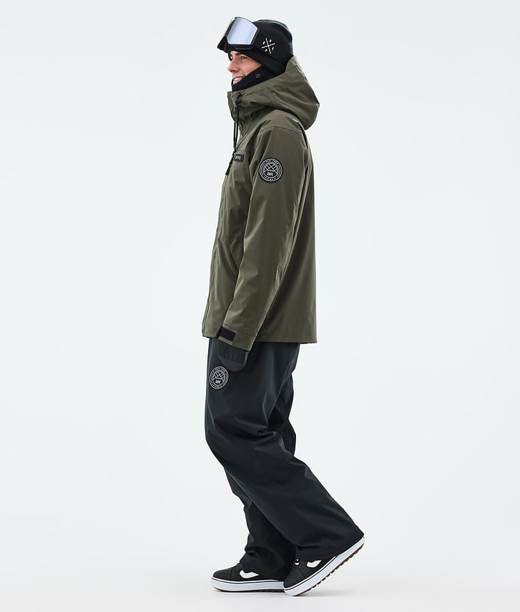 Dope Blizzard Full Zip Lumilautailutakki Miehet Olive Green, Kuva 3 / 9