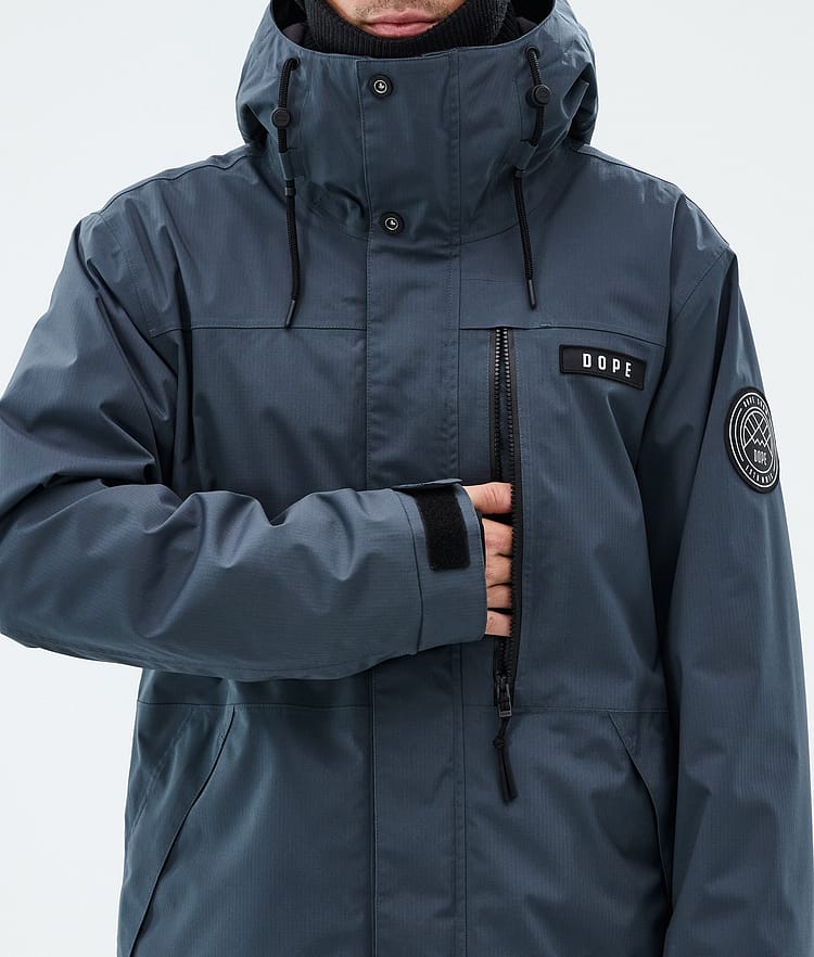 Dope Blizzard Full Zip Lumilautailutakki Miehet Metal Blue, Image 9 of 10