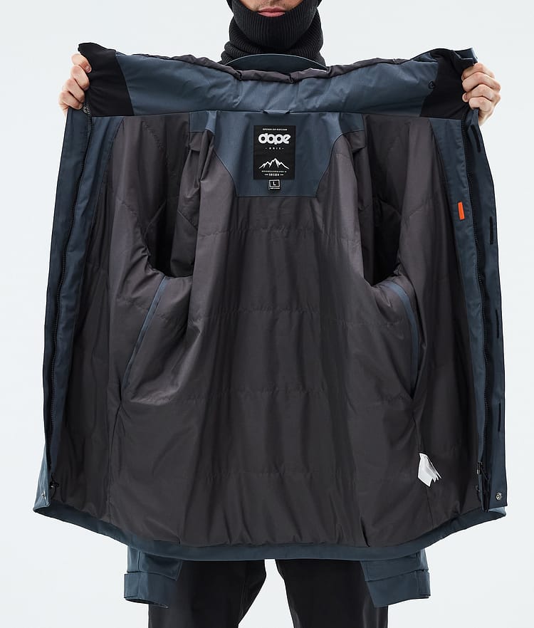 Dope Blizzard Full Zip Lumilautailutakki Miehet Metal Blue, Image 10 of 10