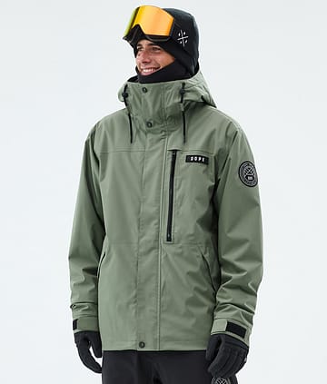 Dope Blizzard Full Zip Lumilautailutakki Moss Green