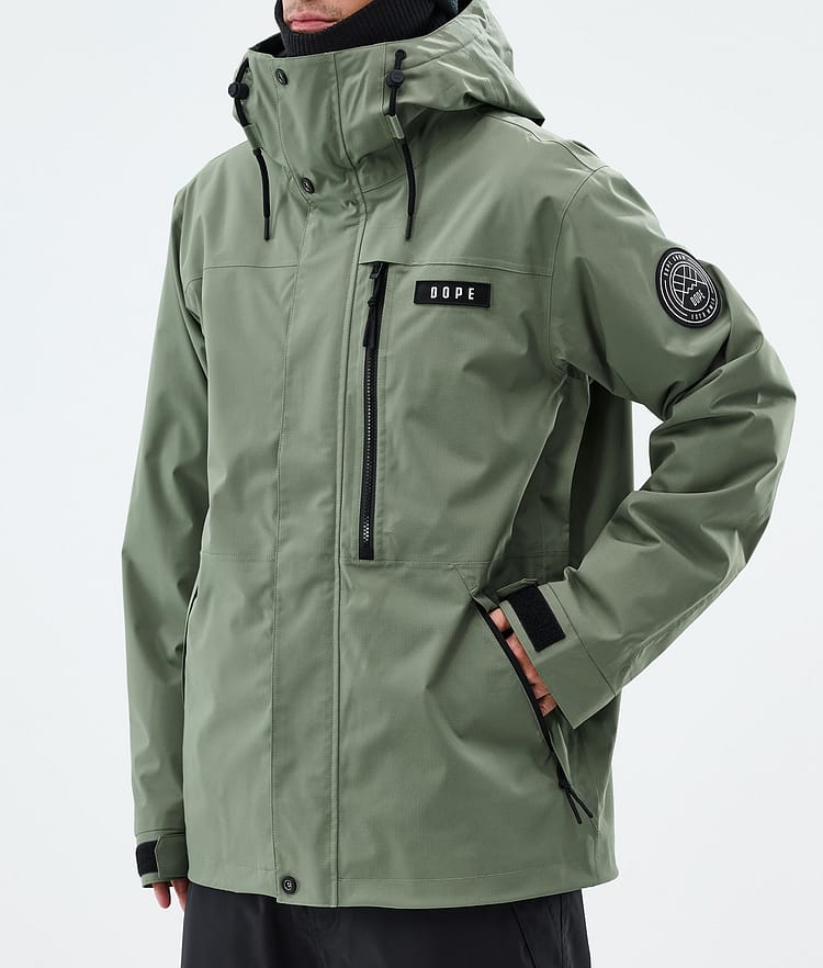 Dope Blizzard Full Zip Laskettelutakki Miehet Moss Green, Image 7 of 9