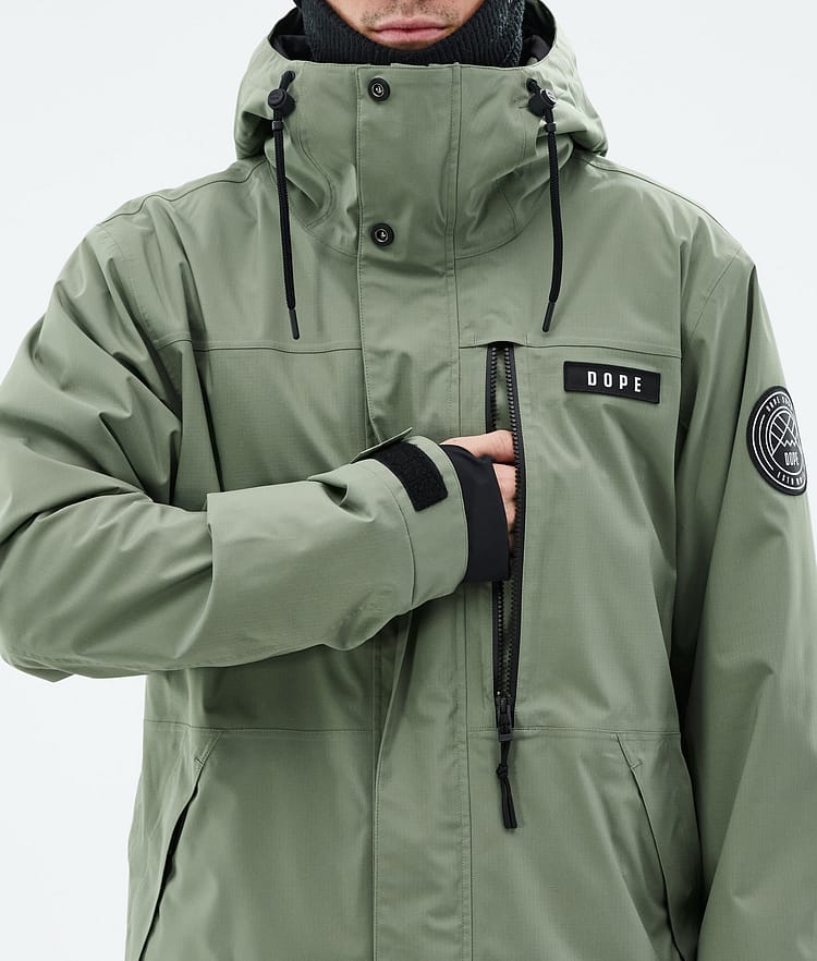 Dope Blizzard Full Zip Laskettelutakki Miehet Moss Green, Kuva 8 / 9