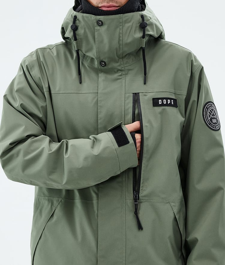 Dope Blizzard Full Zip Laskettelutakki Miehet Moss Green, Image 8 of 9