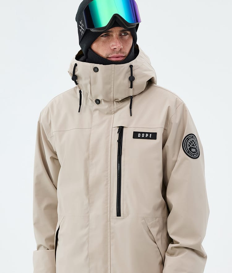 Dope Blizzard Full Zip Lumilautailutakki Miehet Sand, Image 4 of 9