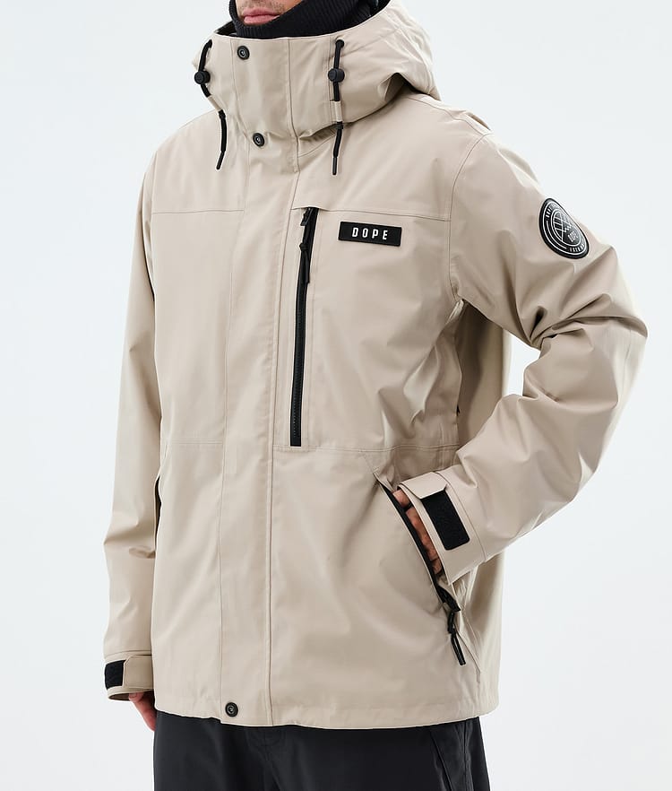 Dope Blizzard Full Zip Lumilautailutakki Miehet Sand, Image 7 of 9
