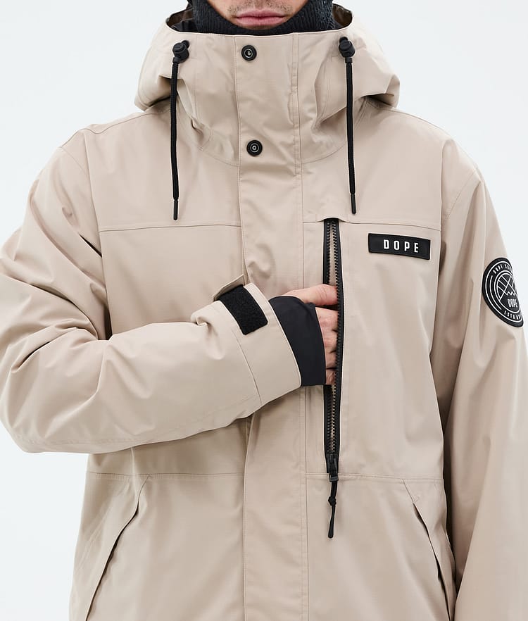 Dope Blizzard Full Zip Laskettelutakki Miehet Sand, Kuva 8 / 9