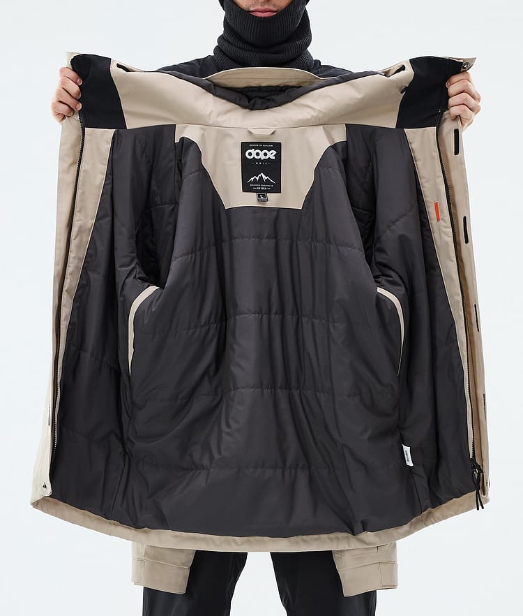 Dope Blizzard Full Zip Laskettelutakki Miehet Sand, Image 9 of 9