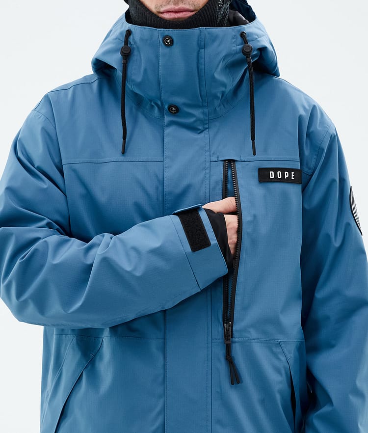 Dope Blizzard Full Zip Lumilautailutakki Miehet Blue Steel, Kuva 8 / 9