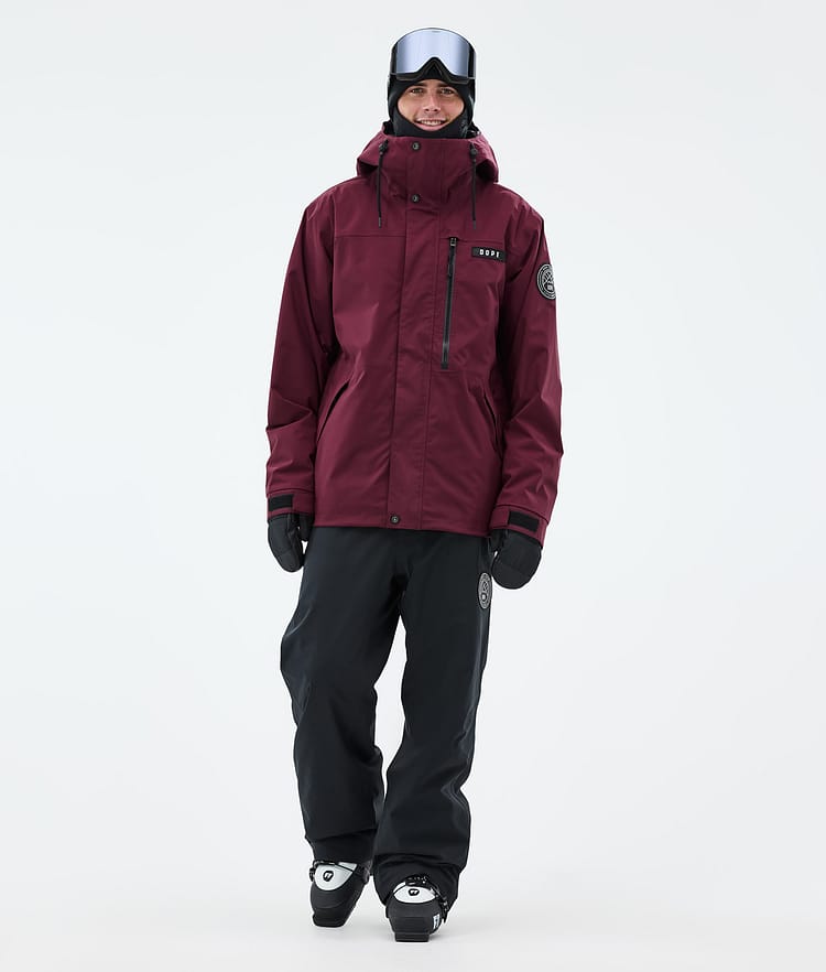 Dope Blizzard Full Zip Laskettelutakki Miehet Burgundy, Kuva 3 / 10