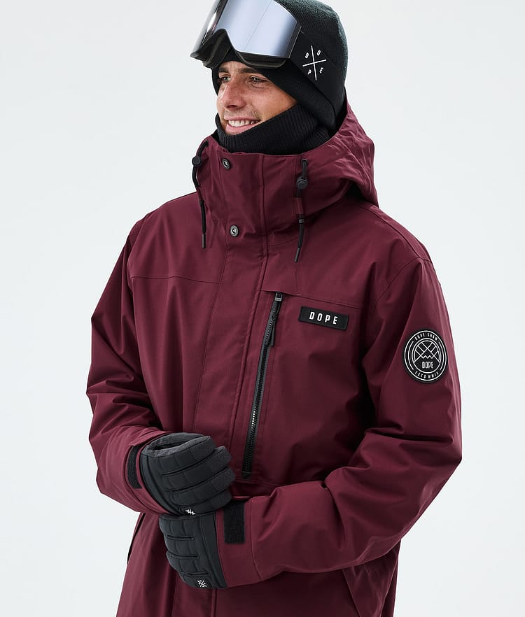 Dope Blizzard Full Zip Laskettelutakki Miehet Burgundy, Image 4 of 9