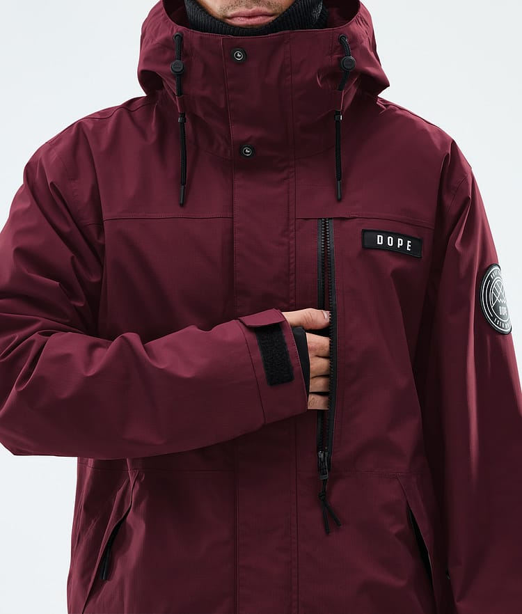 Dope Blizzard Full Zip Laskettelutakki Miehet Burgundy, Image 8 of 9