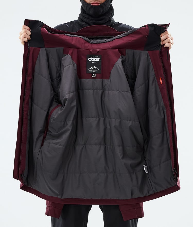 Dope Blizzard Full Zip Lumilautailutakki Miehet Burgundy, Image 9 of 9