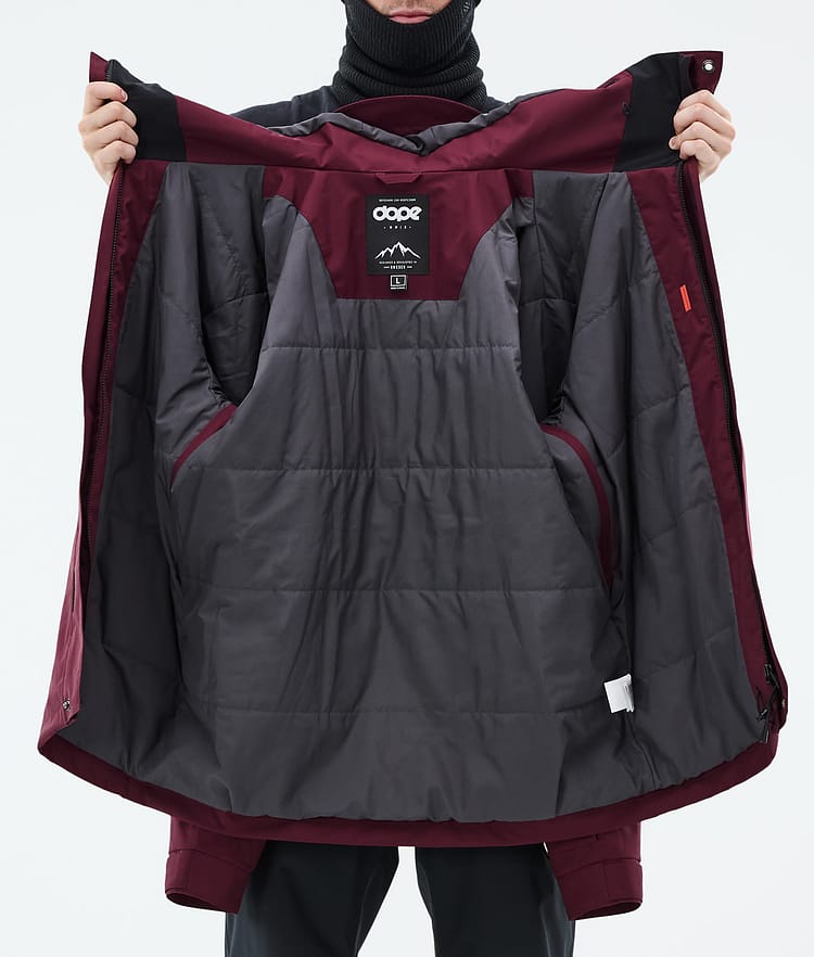 Dope Blizzard Full Zip Laskettelutakki Miehet Burgundy, Kuva 10 / 10