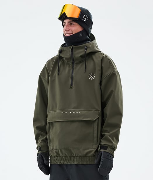 Dope Cyclone Lumilautailutakki Miehet Olive Green