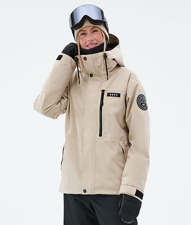 Dope Blizzard W Full Zip Laskettelutakki Naiset Sand