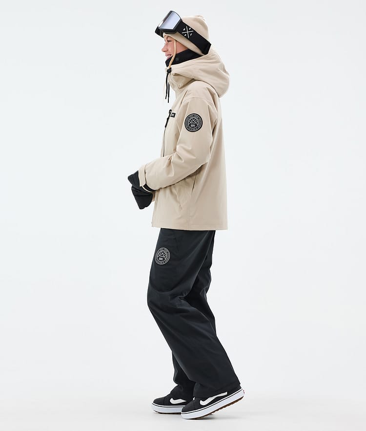 Dope Blizzard W Full Zip Lumilautailutakki Naiset Sand, Kuva 3 / 9