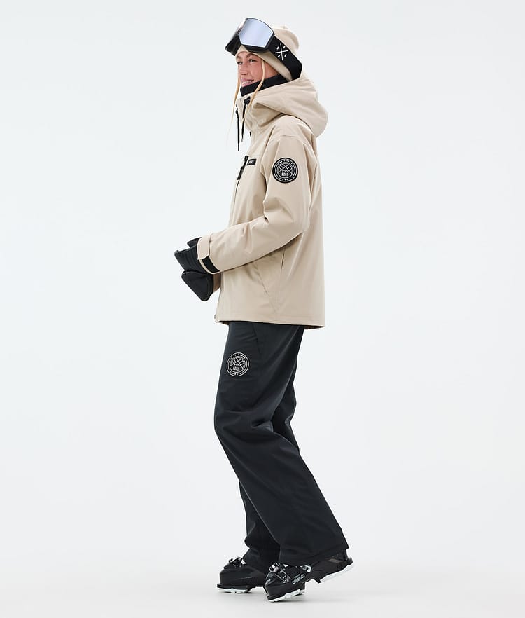 Dope Blizzard W Full Zip Laskettelutakki Naiset Sand, Kuva 3 / 9