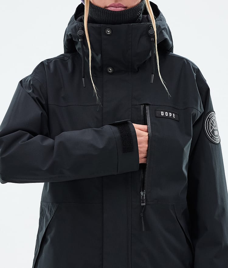 Dope Blizzard W Full Zip Lumilautailutakki Naiset Black, Kuva 8 / 9