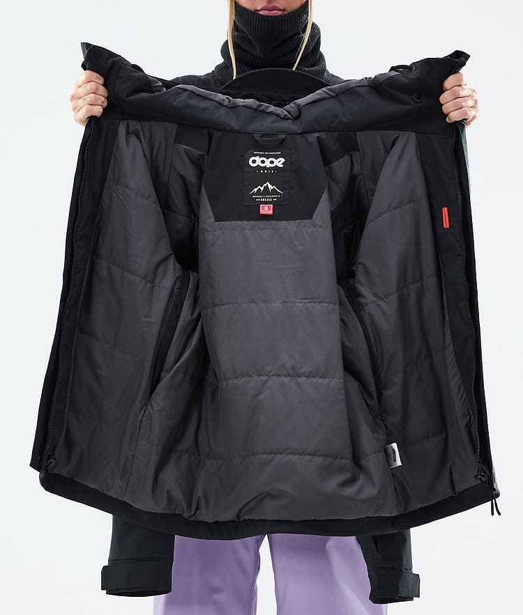 Dope Blizzard W Full Zip Lumilautailutakki Naiset Black, Kuva 9 / 9