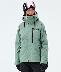 Dope Blizzard W Full Zip Laskettelutakki Naiset Faded Green