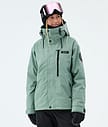 Dope Blizzard W Full Zip Lumilautailutakki Naiset Faded Green