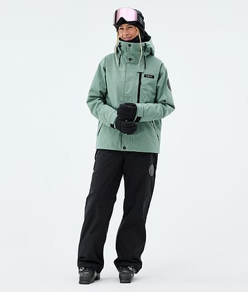 Dope Blizzard W Full Zip Laskettelu Outfit Faded Green/Black