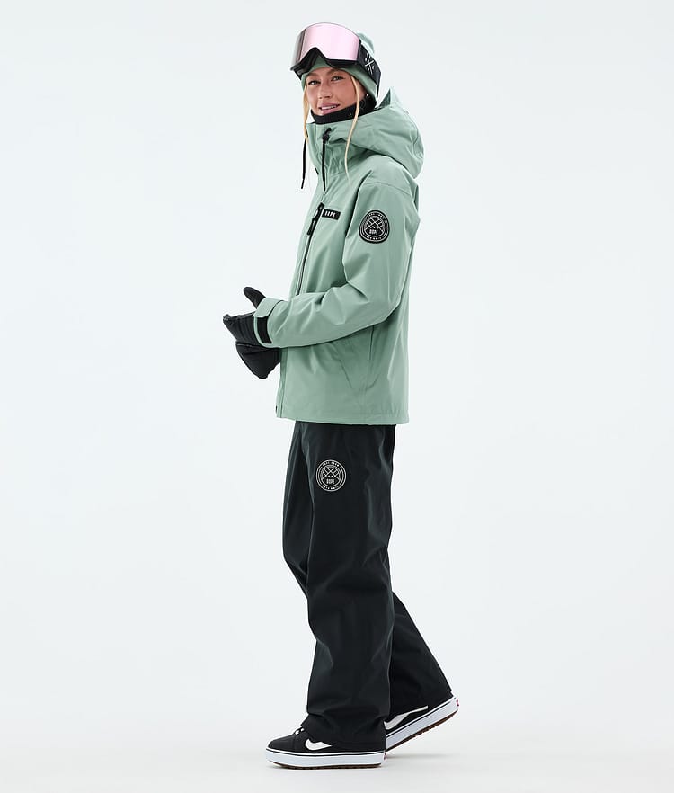 Dope Blizzard W Full Zip Lumilautailutakki Naiset Faded Green, Kuva 3 / 9