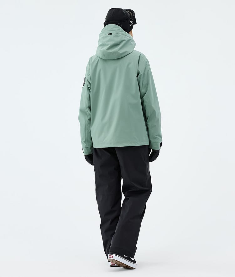 Dope Blizzard W Full Zip Lumilautailutakki Naiset Faded Green, Image 3 of 9