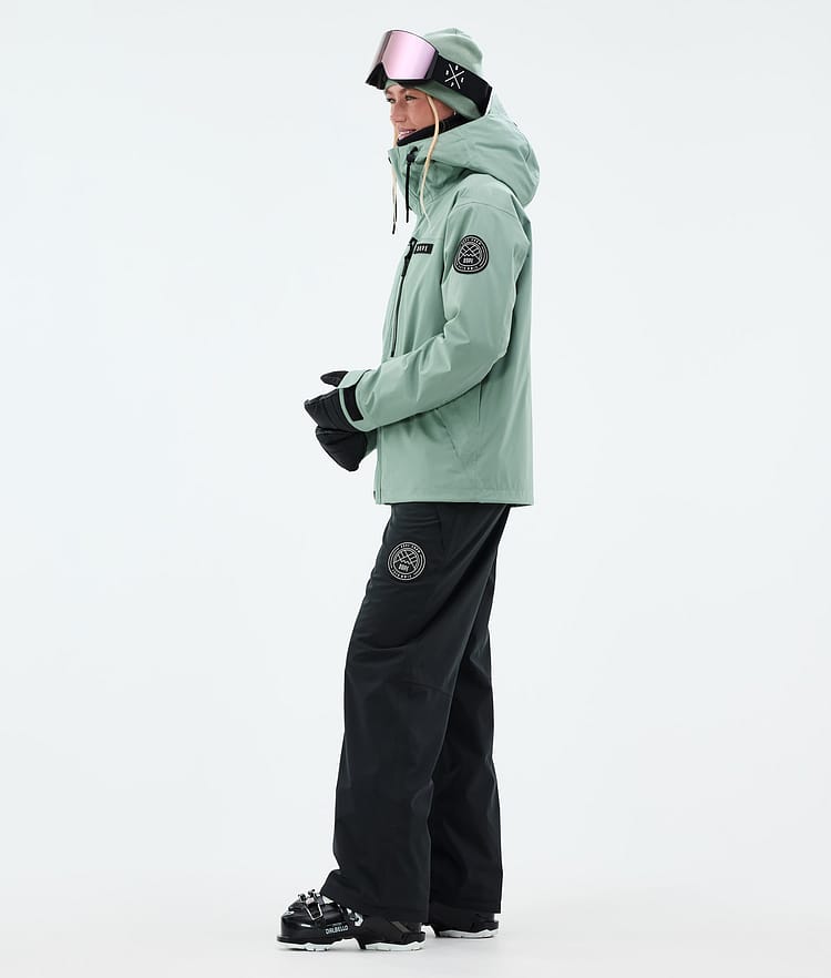 Dope Blizzard W Full Zip Laskettelutakki Naiset Faded Green, Kuva 3 / 9