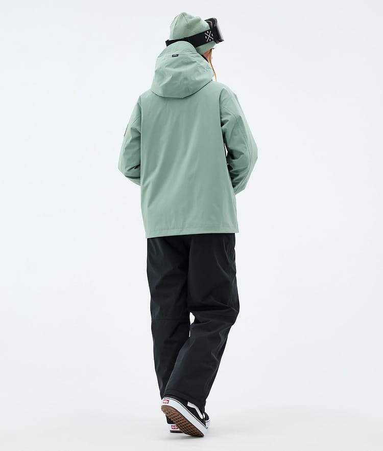Dope Blizzard W Full Zip Lumilautailutakki Naiset Faded Green, Kuva 4 / 9