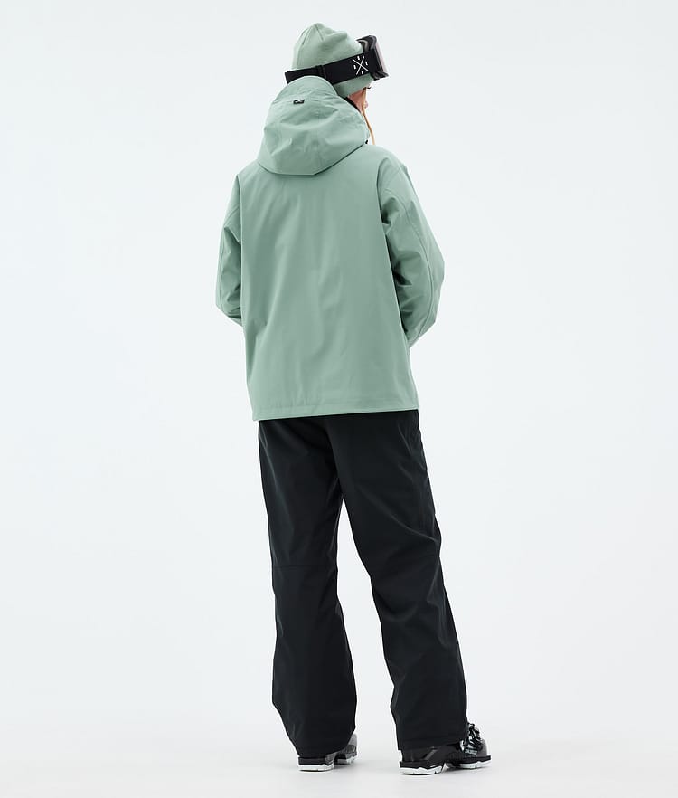 Dope Blizzard W Full Zip Laskettelutakki Naiset Faded Green, Kuva 4 / 9