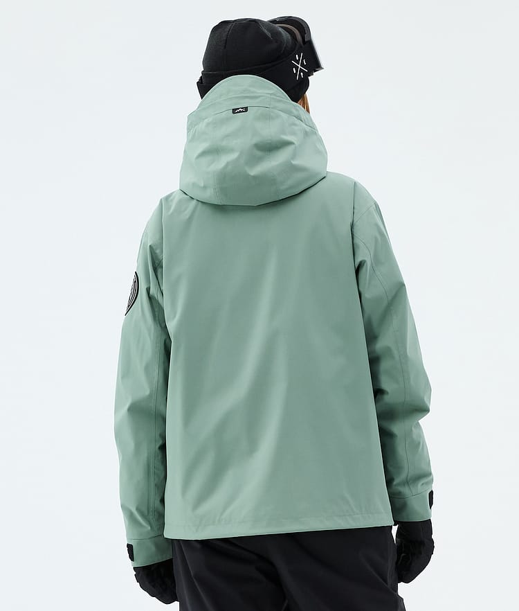 Dope Blizzard W Full Zip Lumilautailutakki Naiset Faded Green, Image 6 of 9