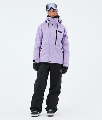 Dope Blizzard W Full Zip Lumilautailu Outfit Faded Violet/Black