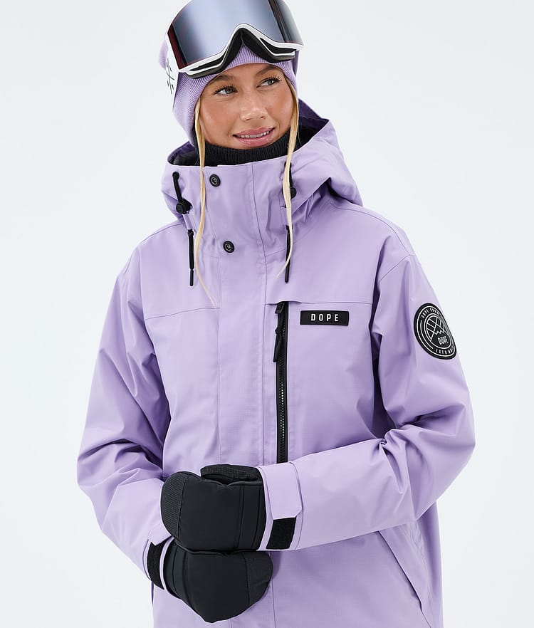 Dope Blizzard W Full Zip Lumilautailutakki Naiset Faded Violet, Image 4 of 9