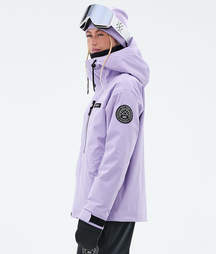 Dope Blizzard W Full Zip Lumilautailutakki Naiset Faded Violet, Kuva 5 / 9