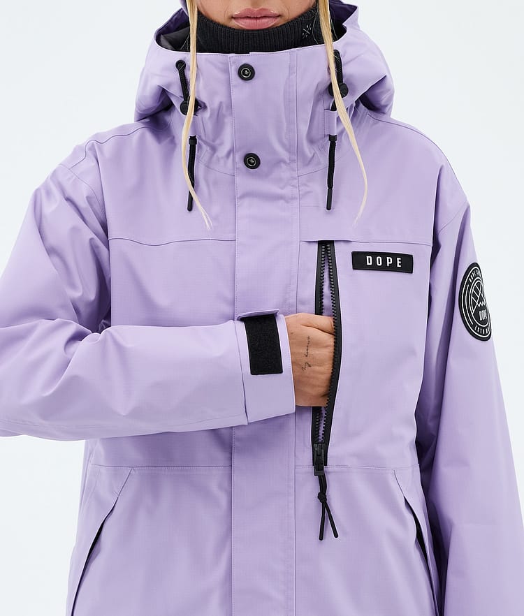 Dope Blizzard W Full Zip Laskettelutakki Naiset Faded Violet, Image 8 of 9