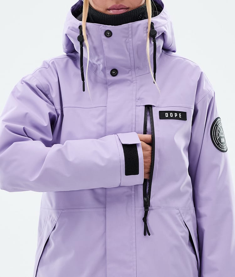 Dope Blizzard W Full Zip Laskettelutakki Naiset Faded Violet, Kuva 8 / 9