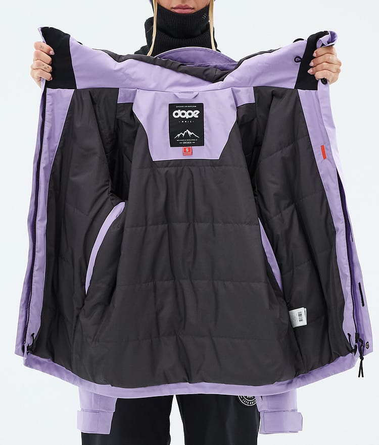 Dope Blizzard W Full Zip Lumilautailutakki Naiset Faded Violet, Image 9 of 9
