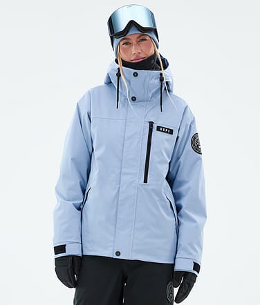 Dope Blizzard W Full Zip Laskettelutakki Naiset Light Blue