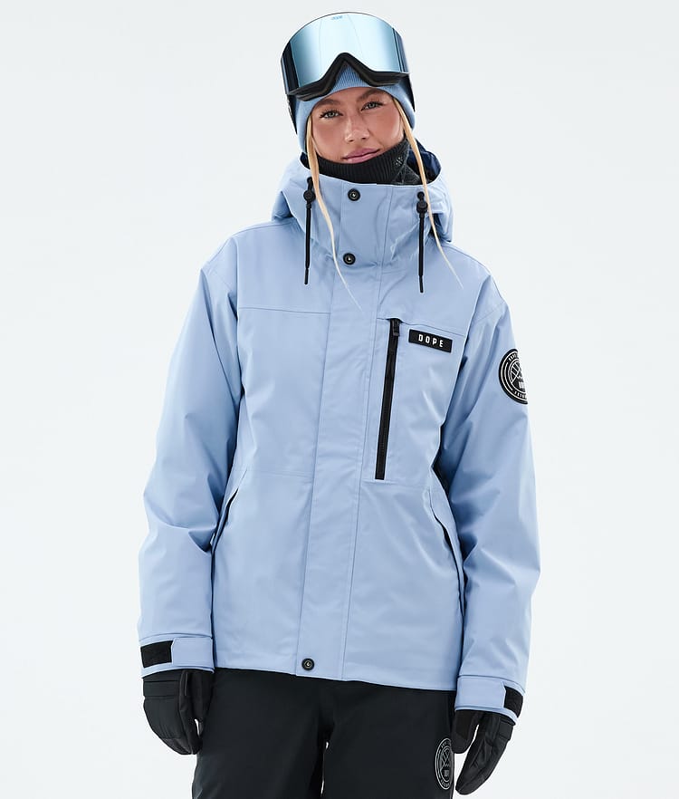 Dope Blizzard W Full Zip Laskettelutakki Naiset Light Blue, Kuva 1 / 9