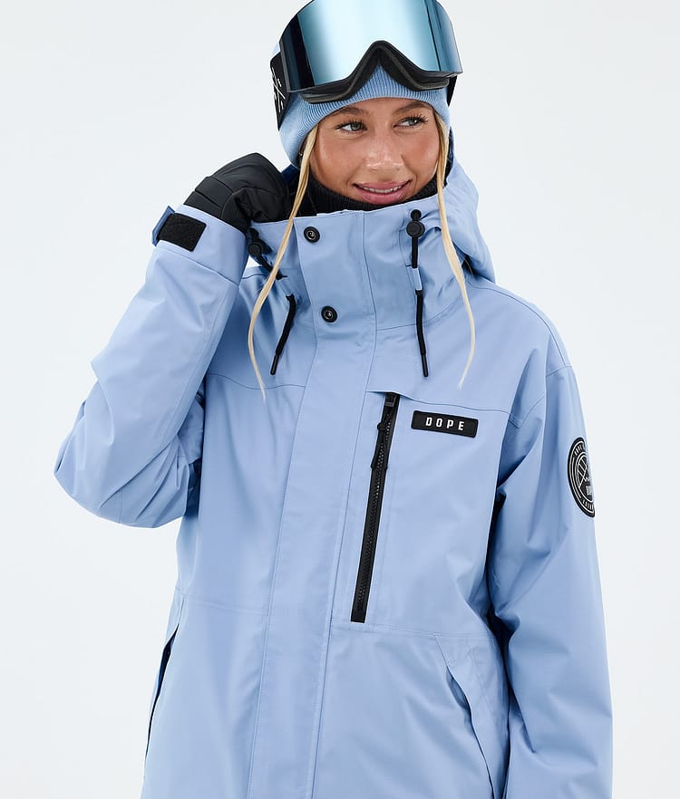Dope Blizzard W Full Zip Laskettelutakki Naiset Light Blue, Image 4 of 9