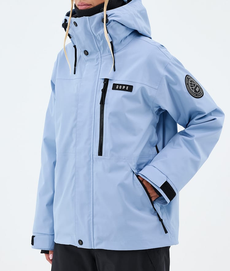 Dope Blizzard W Full Zip Laskettelutakki Naiset Light Blue, Image 7 of 9