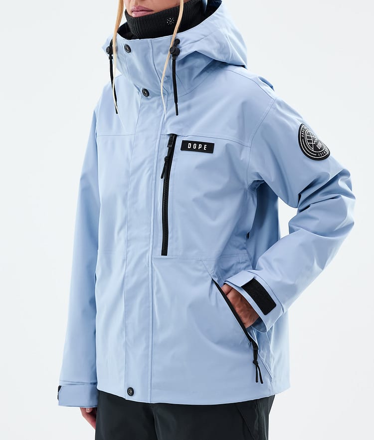 Dope Blizzard W Full Zip Laskettelutakki Naiset Light Blue, Kuva 7 / 9