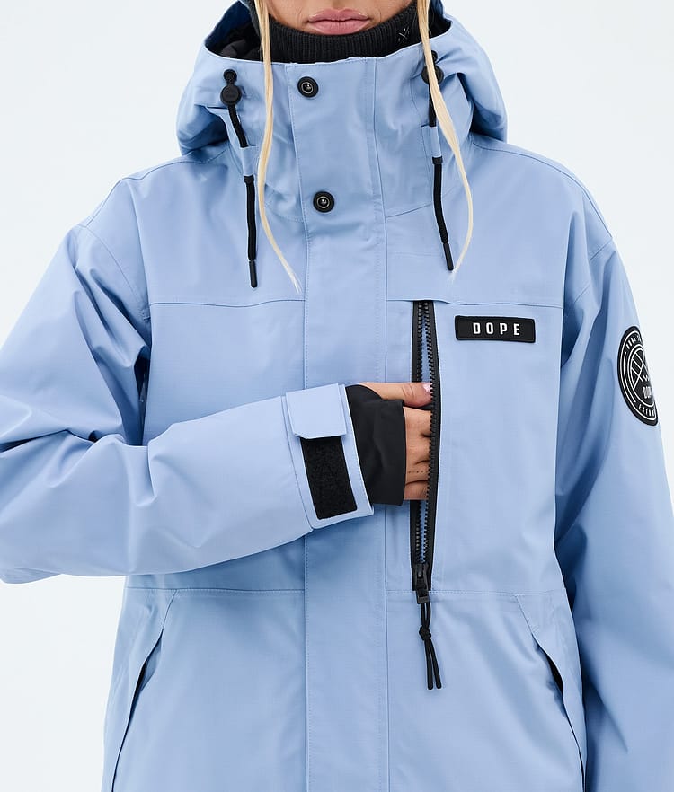 Dope Blizzard W Full Zip Laskettelutakki Naiset Light Blue, Image 8 of 9