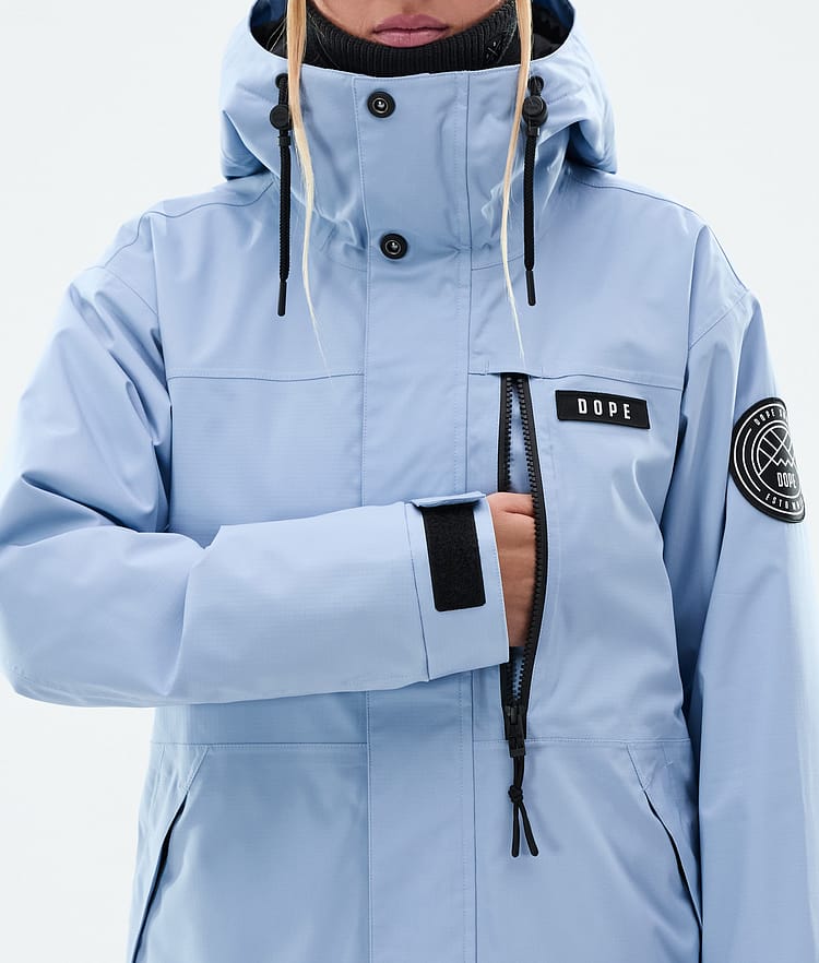 Dope Blizzard W Full Zip Laskettelutakki Naiset Light Blue, Kuva 8 / 9