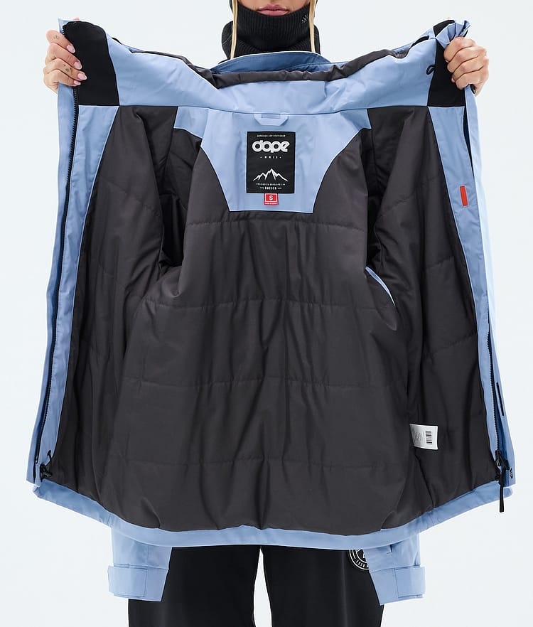 Dope Blizzard W Full Zip Laskettelutakki Naiset Light Blue, Image 9 of 9