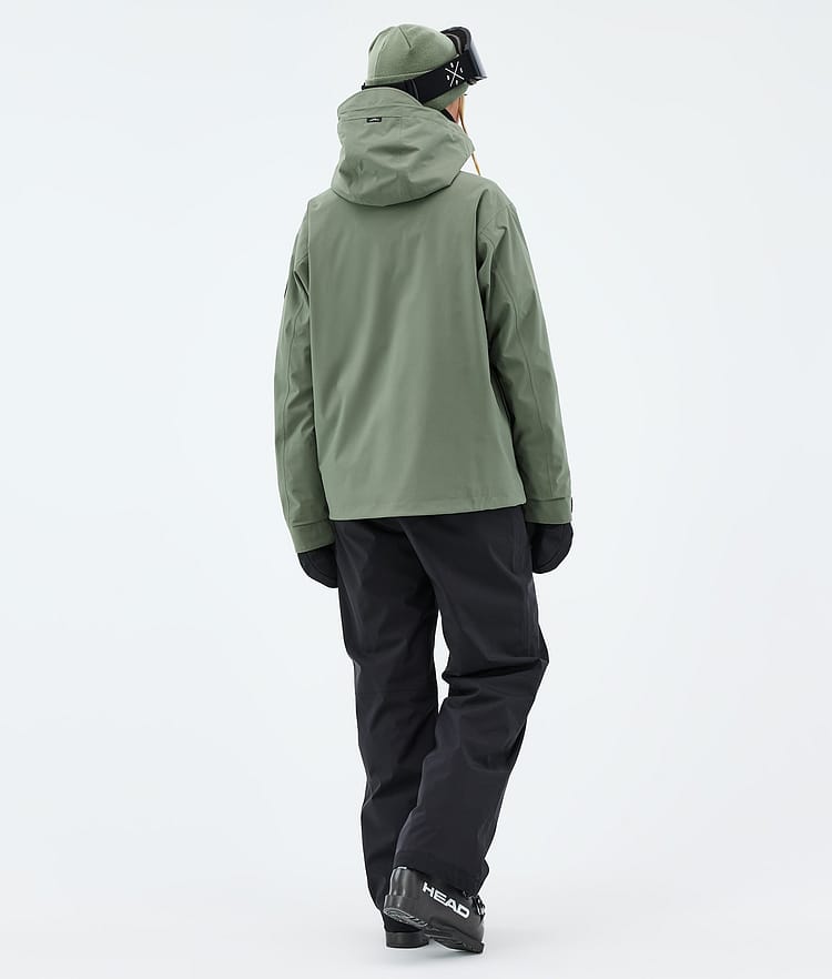 Dope Blizzard W Full Zip Laskettelutakki Naiset Moss Green, Image 3 of 9
