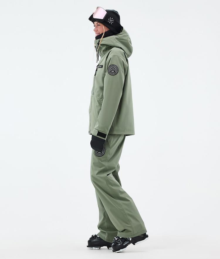 Dope Blizzard W Full Zip Laskettelutakki Naiset Moss Green, Kuva 3 / 9
