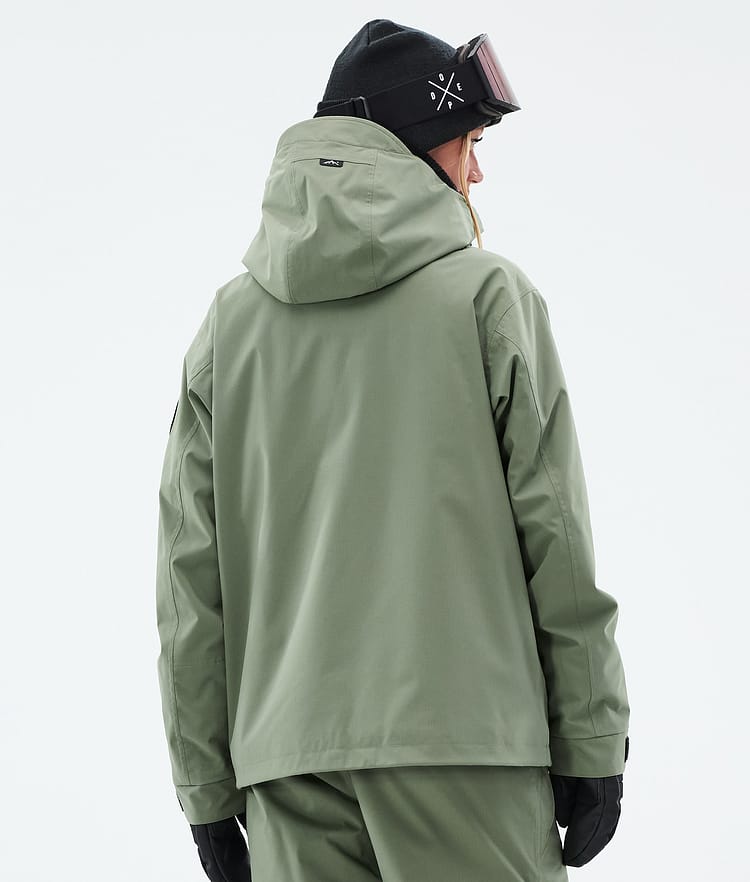 Dope Blizzard W Full Zip Laskettelutakki Naiset Moss Green, Kuva 6 / 9
